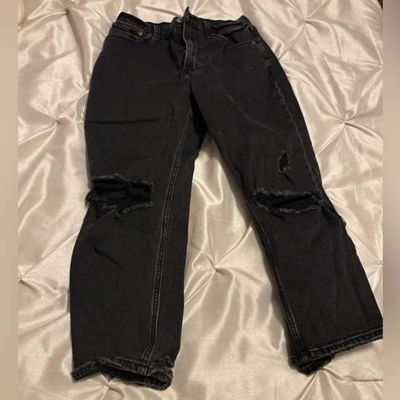 Abercrombie & Fitch Denim - Abercrombie & Fitch Black Distressed Jeans size 27(4)